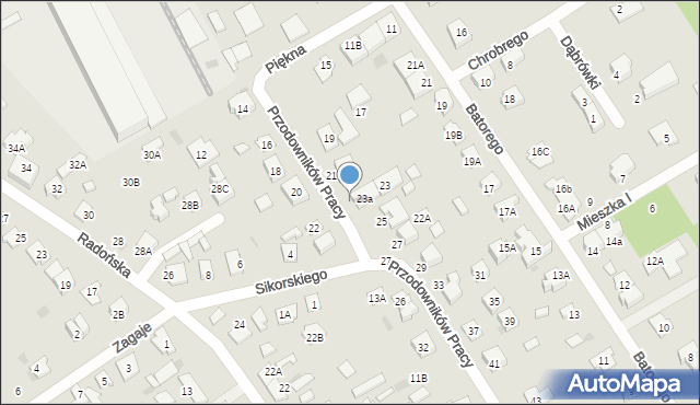 Grodzisk Mazowiecki, Przodowników Pracy, 26, mapa Grodzisk Mazowiecki