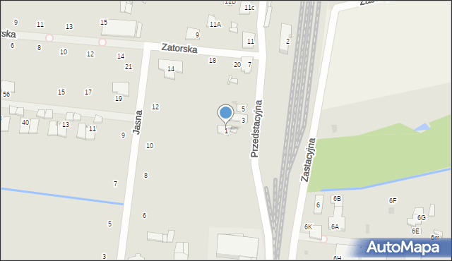 Grójec, Przedstacyjna, 1, mapa Grójec