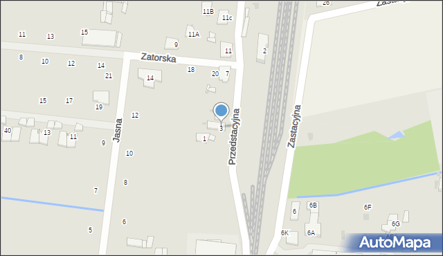 Grójec, Przedstacyjna, 3, mapa Grójec