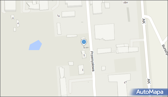 Grójec, Przemysłowa, 7, mapa Grójec