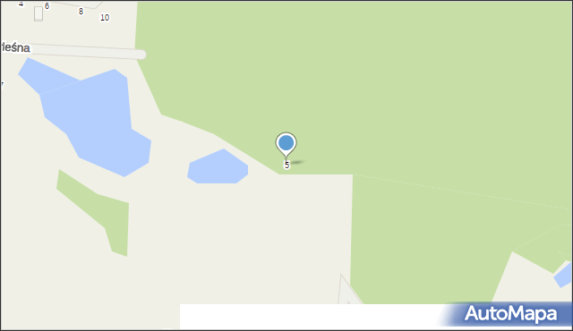 Gromadzin, Przyleśna, 5, mapa Gromadzin