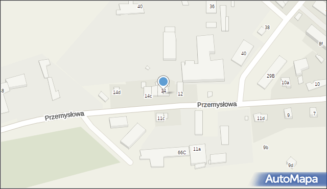 Gronowo Elbląskie, Przemysłowa, 14a, mapa Gronowo Elbląskie