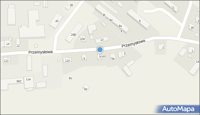 Gronowo Elbląskie, Przemysłowa, 7, mapa Gronowo Elbląskie