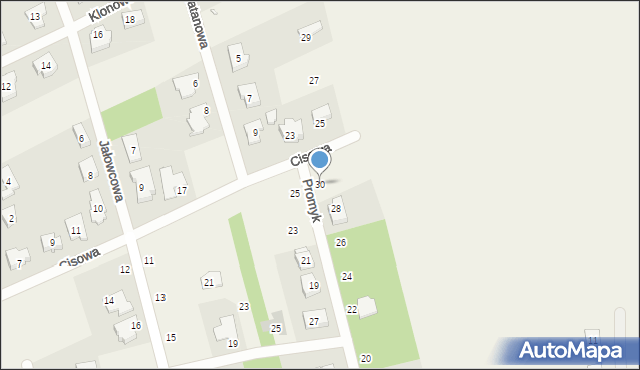 Gruszczyn, Promyk, 30, mapa Gruszczyn