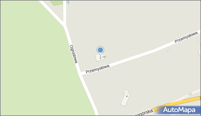 Gryfów Śląski, Przemysłowa, 1, mapa Gryfów Śląski