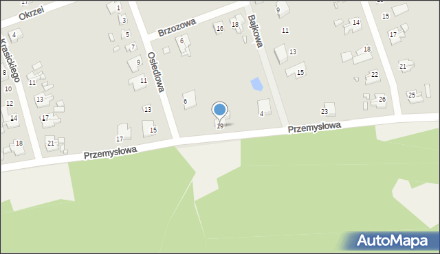 Gubin, Przemysłowa, 19, mapa Gubin