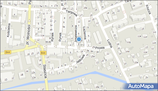 Hrubieszów, Prosta, 6, mapa Hrubieszów