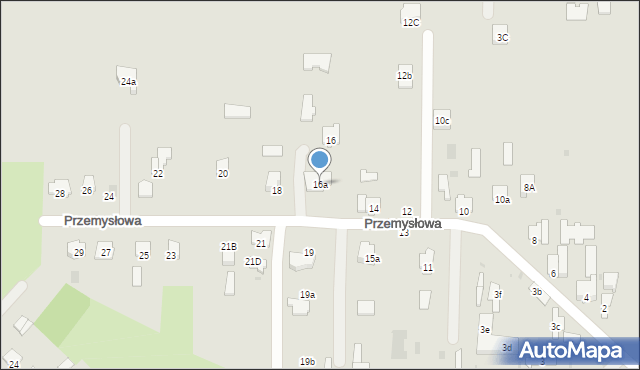 Hrubieszów, Przemysłowa, 16a, mapa Hrubieszów