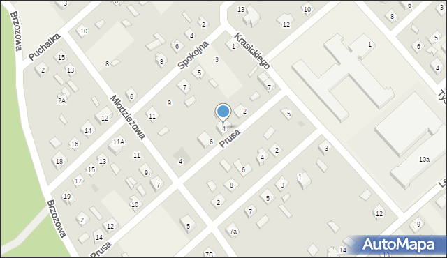 Iłowo-Osada, Prusa, 4, mapa Iłowo-Osada