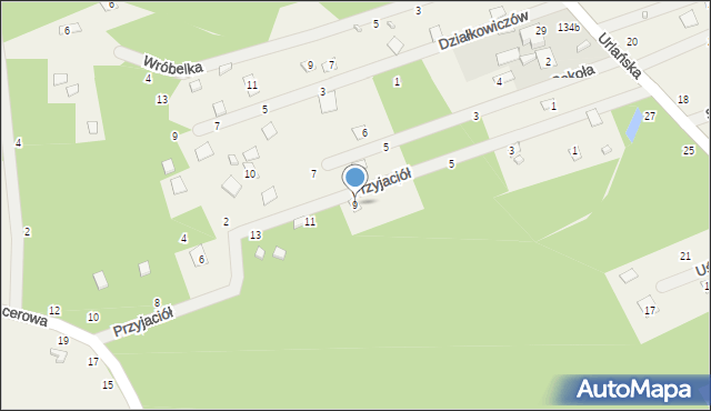 Iły, Przyjaciół, 9, mapa Iły