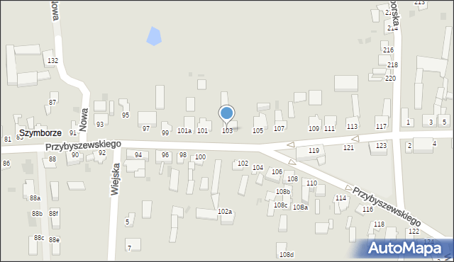 Inowrocław, Przybyszewskiego Stanisława, 103, mapa Inowrocławia