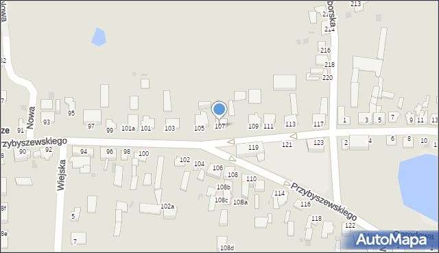Inowrocław, Przybyszewskiego Stanisława, 107, mapa Inowrocławia