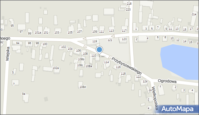 Inowrocław, Przybyszewskiego Stanisława, 112, mapa Inowrocławia