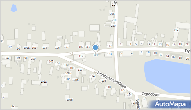 Inowrocław, Przybyszewskiego Stanisława, 121, mapa Inowrocławia