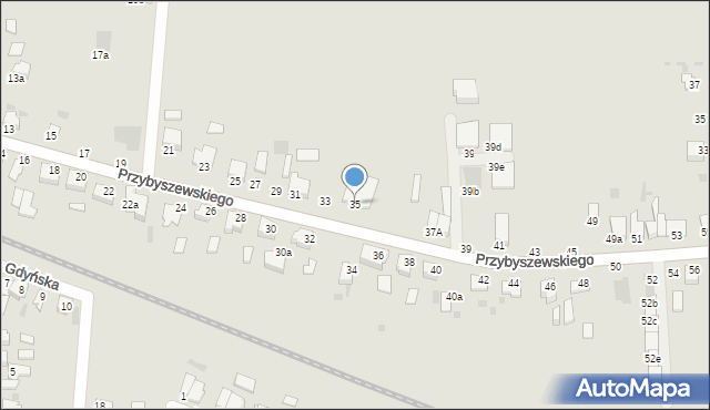 Inowrocław, Przybyszewskiego Stanisława, 35, mapa Inowrocławia