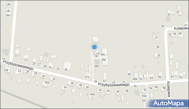 Inowrocław, Przybyszewskiego Stanisława, 39g, mapa Inowrocławia