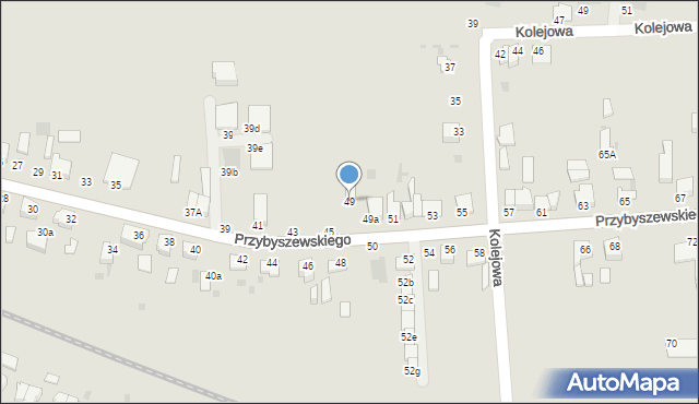 Inowrocław, Przybyszewskiego Stanisława, 49, mapa Inowrocławia