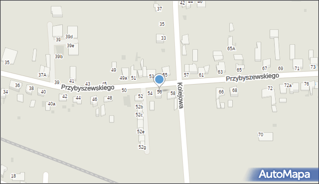 Inowrocław, Przybyszewskiego Stanisława, 56, mapa Inowrocławia