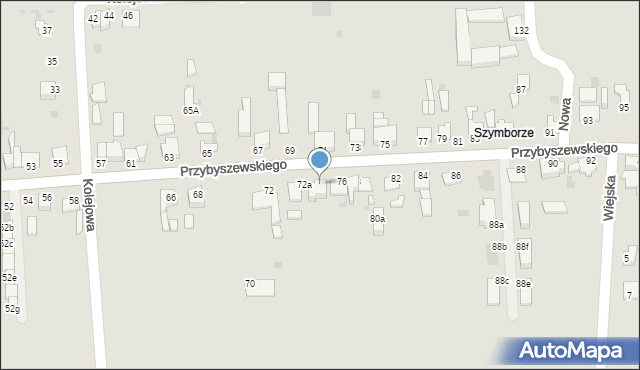 Inowrocław, Przybyszewskiego Stanisława, 74, mapa Inowrocławia