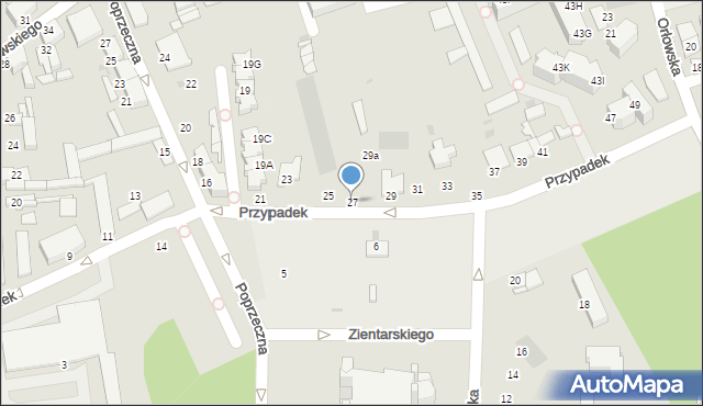 Inowrocław, Przypadek, 27, mapa Inowrocławia
