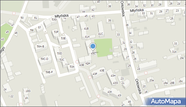 Inowrocław, Przypadek, 43C, mapa Inowrocławia