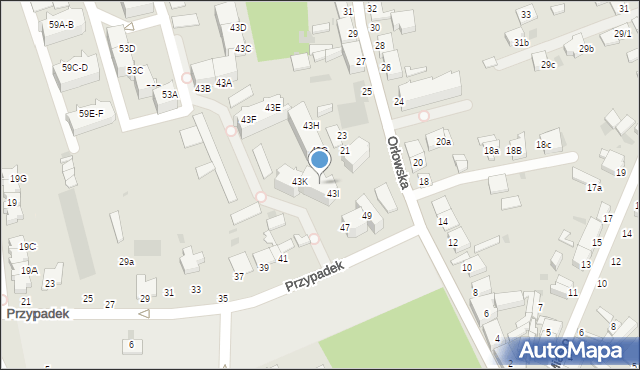 Inowrocław, Przypadek, 43J, mapa Inowrocławia