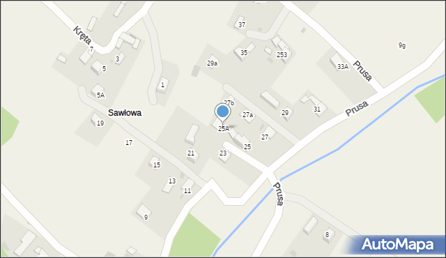 Jabłonka, Prusa Bolesława, 25A, mapa Jabłonka