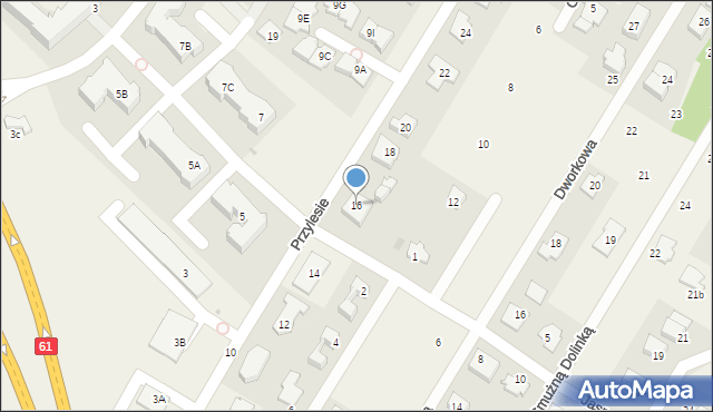 Jabłonna, Przylesie, 16, mapa Jabłonna