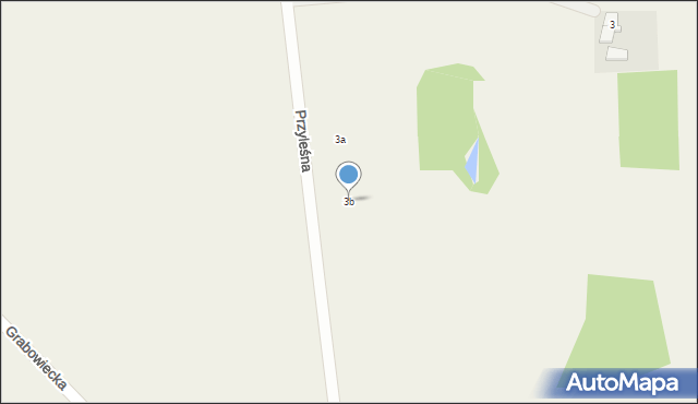 Jabłowo, Przyleśna, 3b, mapa Jabłowo