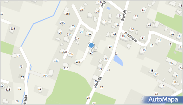 Jankowice, Przyjemna, 17, mapa Jankowice