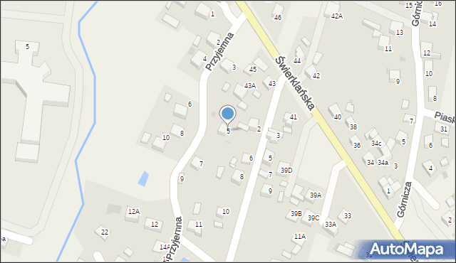 Jankowice, Przyjemna, 5, mapa Jankowice