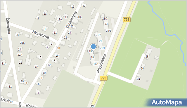 Janów, Przyrowska, 19/6, mapa Janów