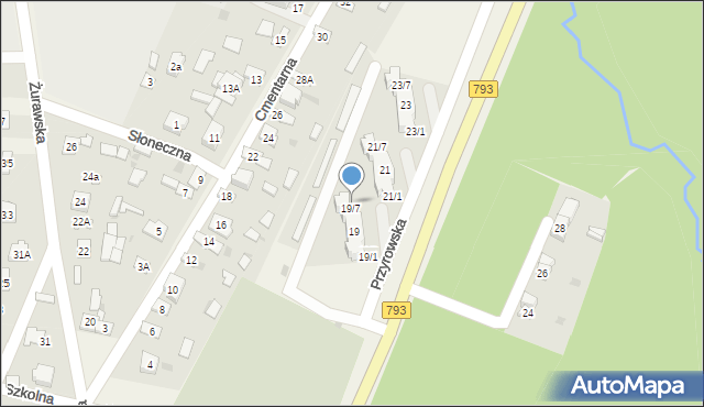 Janów, Przyrowska, 19/8, mapa Janów