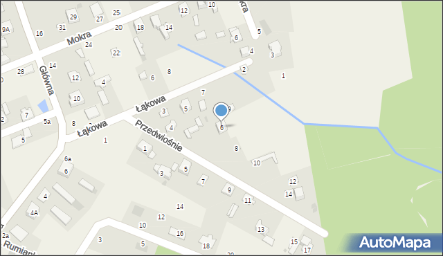 Janówka, Przedwiośnie, 6, mapa Janówka