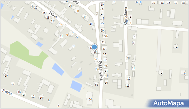 Janowo, Przasnyska, 50, mapa Janowo