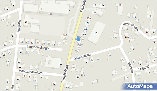 Jarosław, Pruchnicka, 15d, mapa Jarosławia