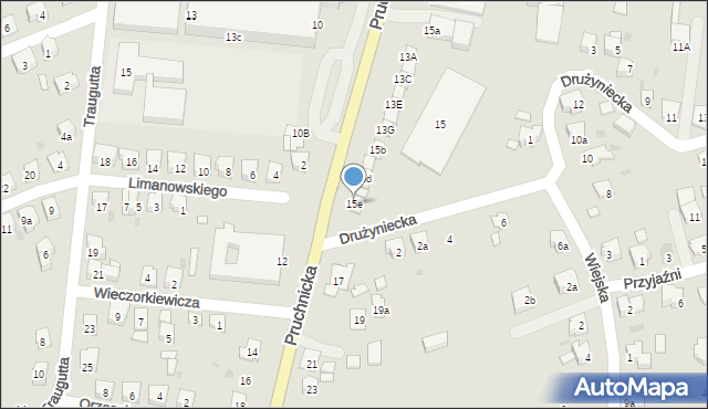 Jarosław, Pruchnicka, 15e, mapa Jarosławia