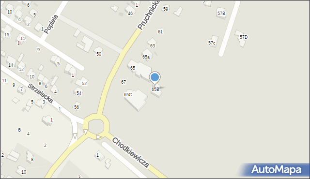 Jarosław, Pruchnicka, 65B, mapa Jarosławia