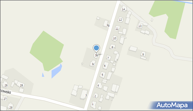 Jasienie, Przysiółek Wawrzyńcowski, 3d, mapa Jasienie