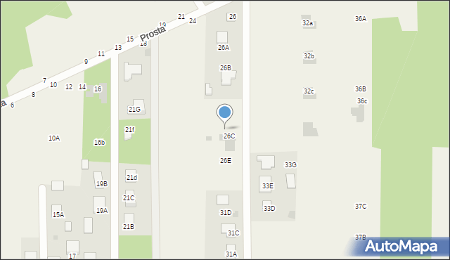 Jastkowice, Prosta, 26D, mapa Jastkowice