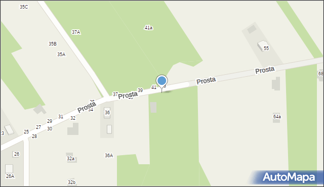 Jastkowice, Prosta, 46, mapa Jastkowice