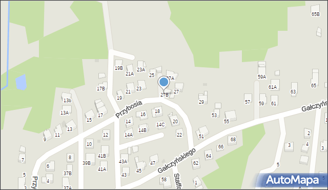 Jastrzębie-Zdrój, Przybosia Juliana, 27B, mapa Jastrzębie-Zdrój