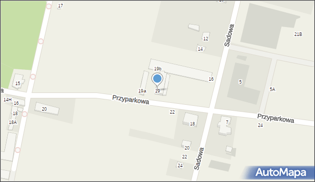 Jawczyce, Przyparkowa, 19, mapa Jawczyce