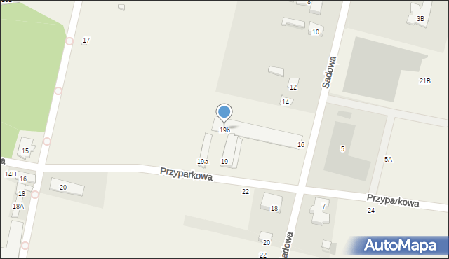 Jawczyce, Przyparkowa, 19b, mapa Jawczyce