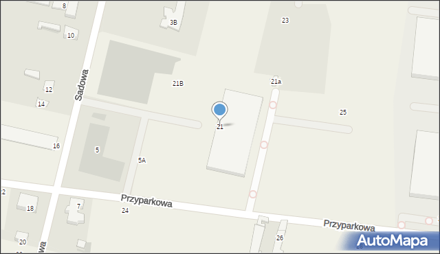 Jawczyce, Przyparkowa, 21, mapa Jawczyce