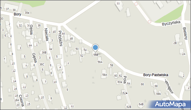 Jaworzno, Przerwy-Tetmajera Kazimierza, 56B, mapa Jaworzno