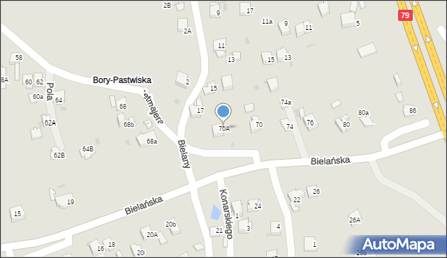 Jaworzno, Przerwy-Tetmajera Kazimierza, 70A, mapa Jaworzno