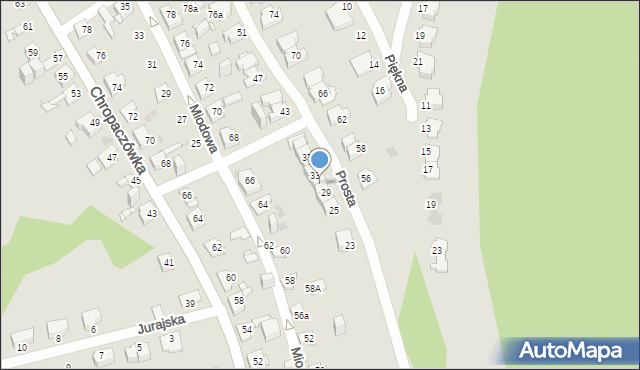 Jaworzno, Prosta, 31, mapa Jaworzno