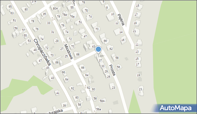 Jaworzno, Prosta, 41, mapa Jaworzno