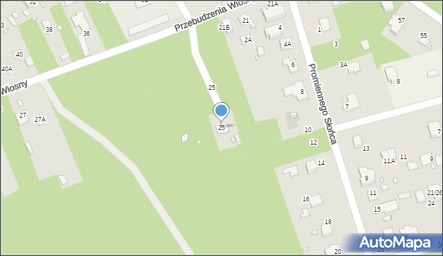Jazgarzew, Przebudzenia Wiosny, 25, mapa Jazgarzew